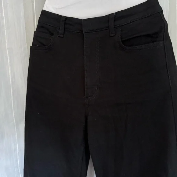 COS Black Flare Pants Women’s Size 25 Tailored Wide Leg High Waist Minimalist - Picture 7 of 16
